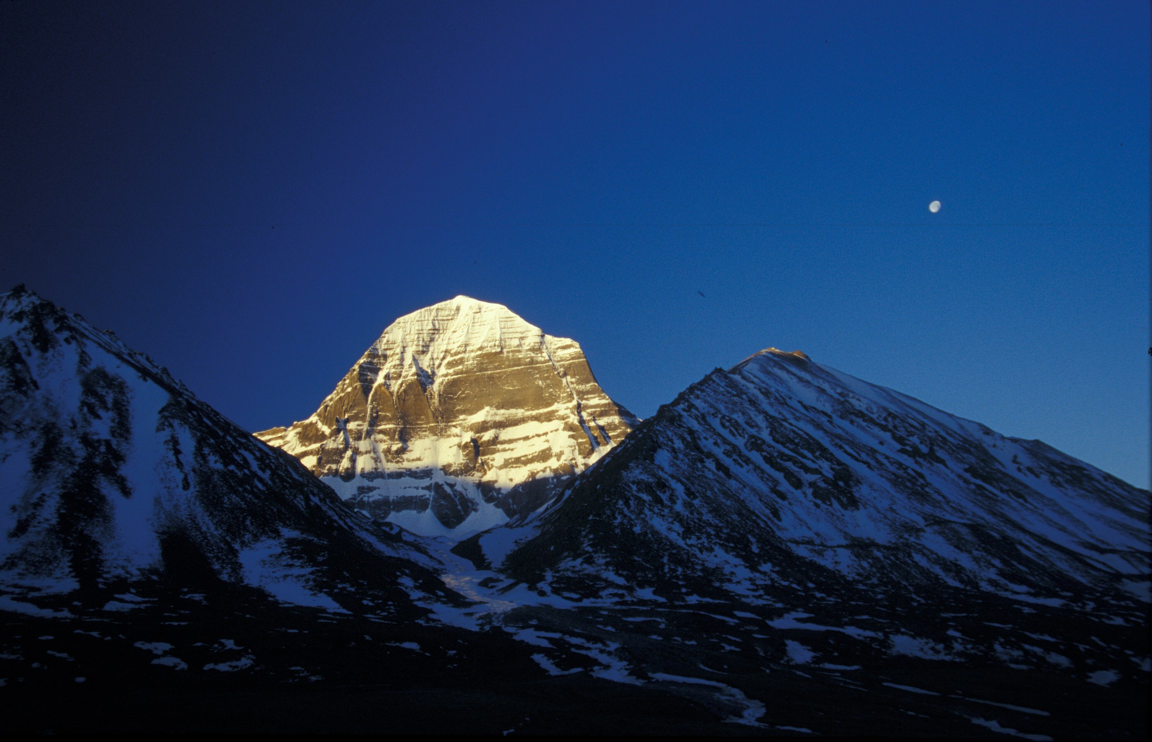 Mt. Kailash in Tibet bei Sonnenuntergang